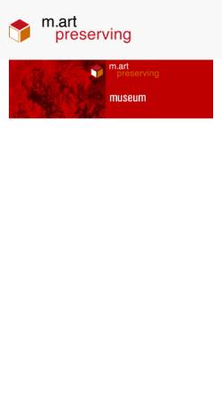Vorschau der mobilen Webseite m-art-preserving.com, M.Art Preserving GmbH