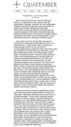 Vorschau der mobilen Webseite www.quatember.de, Rudolf Bultmann - ein Lehrer des Glaubens