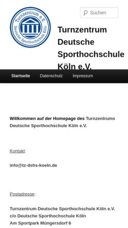 Vorschau der mobilen Webseite www.turnteam-toyota-koeln.de, Turnteam Toyota Köln