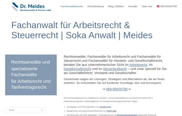 Vorschau von www.meides.de, Meides, Rechtsanwalt