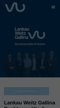 Vorschau der mobilen Webseite anwaltskanzlei-lankau.de, Lankau und Collegen, Rechtsanwälte