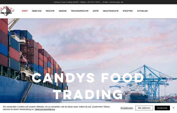 Vorschau von candys.info, Candys Food Trading GmbH