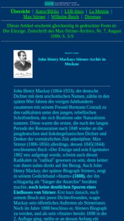 Vorschau der mobilen Webseite www.lsr-projekt.de, John Henry Mackay
