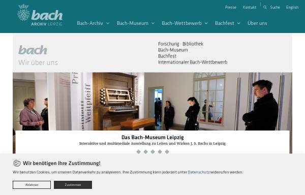 Vorschau von www.bach-leipzig.de, Internationaler Johann-Sebastian-Bach-Wettbewerb