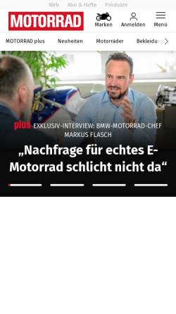 Vorschau der mobilen Webseite www.motorradonline.de, Motorrad online