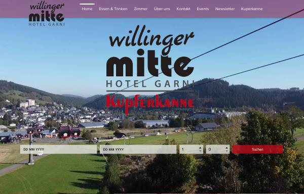 Vorschau von www.hotel-willinger-mitte.de, Hotel Willinger Mitte