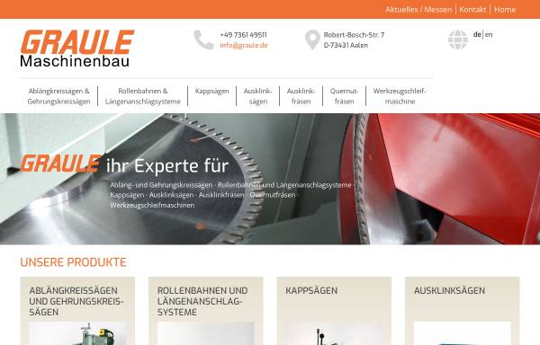 Vorschau von www.graule.de, Graule Maschinenbau GmbH