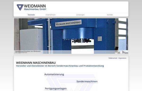Vorschau von www.weidmann-maschinenbau.de, Weidmann Maschinenbau GmbH