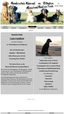 Vorschau der mobilen Webseite www.canisfamiliaris.de, Canis Familiaris