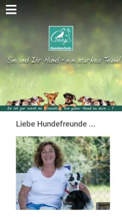 Vorschau der mobilen Webseite www.hundeschule-conny.de, Conny - Hundeschule