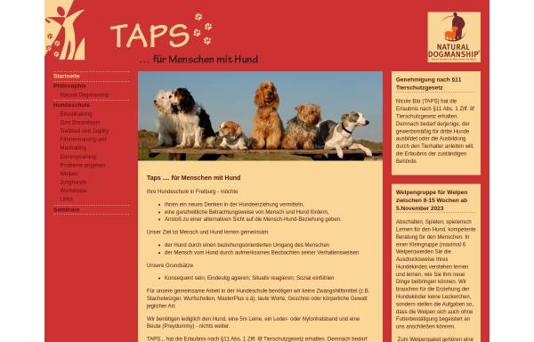 Vorschau von taps-hundeschule.de, Taps - für Menschen mit Hunden