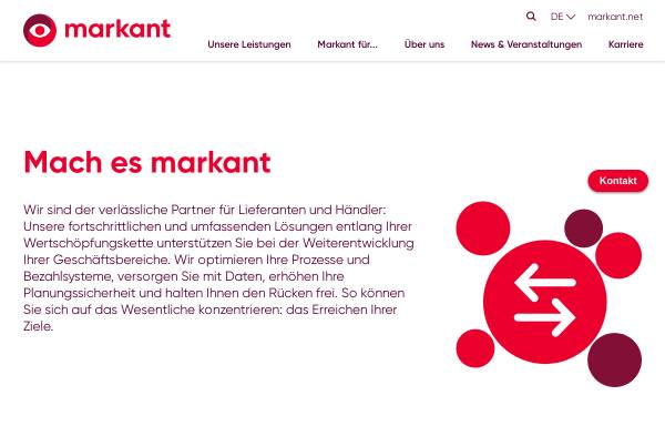 Vorschau von www.markant.com, Markant Handels und Service GmbH