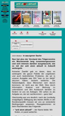 Vorschau der mobilen Webseite www.anti-atom-aktuell.de, anti atom aktuell