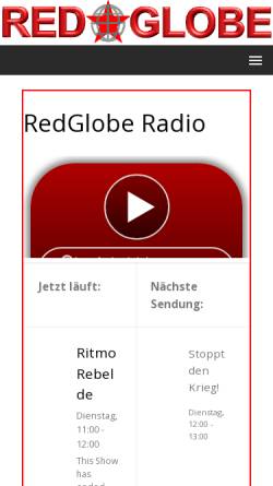 Vorschau der mobilen Webseite www.redglobe.de, RedGlobe