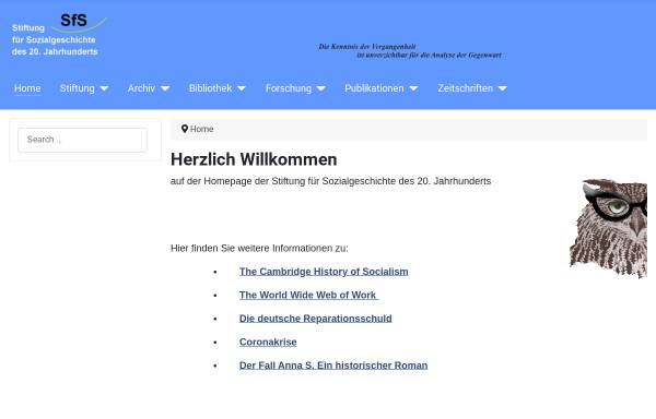 Vorschau von www.stiftung-sozialgeschichte.de, 1999 - Zeitschrift für Sozialgeschichte des 20. Jahrhunderts