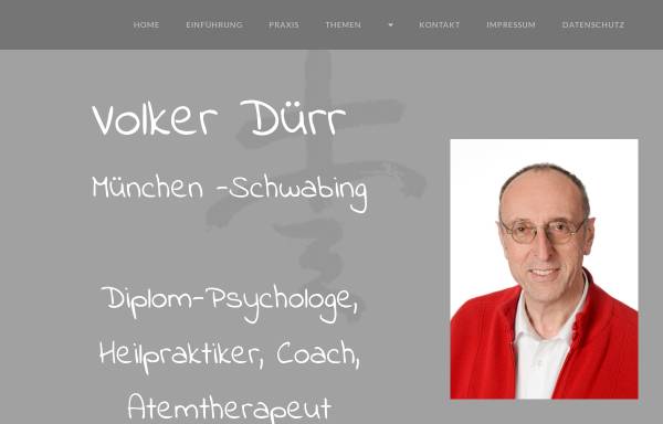 Vorschau von www.duerr-coaching.de, Tiefenpsychologische fundierte Psychotherapie - Volker Dürr