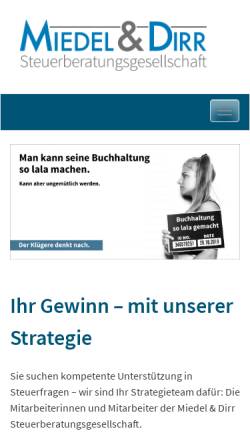 Vorschau der mobilen Webseite www.ulrich-dirr.de, Steuerkanzlei Ulrich Dirr