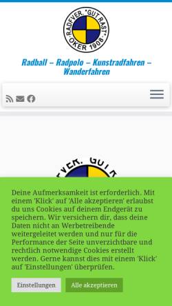 Vorschau der mobilen Webseite www.rvoker.de, Radfahrerverein 