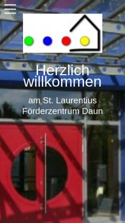 Vorschau der mobilen Webseite www.foerderzentrum-daun.de, St. Laurentius-Förderzentrum