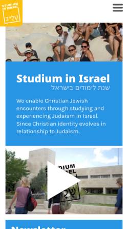 Vorschau der mobilen Webseite www.studium-in-israel.de, Studium in Israel e. V.