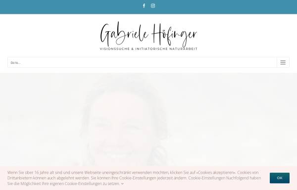 Vorschau von www.gabrielehoefinger.at, Gabriele Höfinger - Selbstheilungsarbeit für Frauen