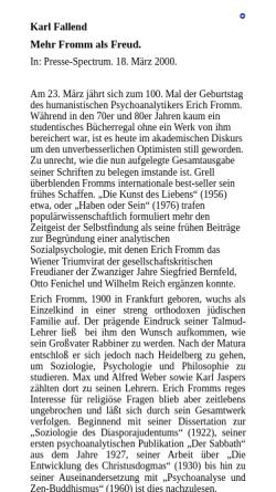 Vorschau der mobilen Webseite werkblatt.at, Mehr Fromm als Freud - Aufsatz von Karl Fallend
