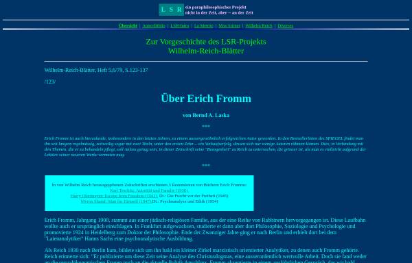 Vorschau von www.lsr-projekt.de, Wilhelm Reich und Erich Fromm