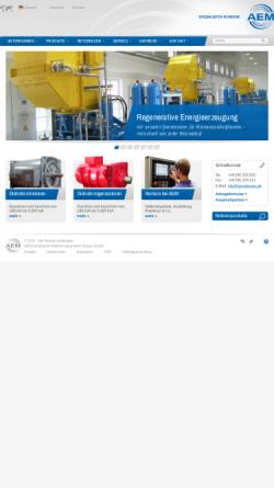 Vorschau der mobilen Webseite www.aemdessau.de, AEM-Anhaltische Elektromotorenwerk Dessau GmbH