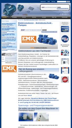 Vorschau der mobilen Webseite www.dentgmbh.de, Dent Elektromaschinen GmbH