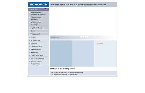 Vorschau von www.schorch.de, Schorch Elektrische Maschinen und Antriebe GmbH