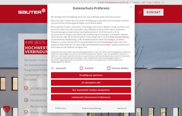 Werner Sauter GmbH & Co. Vertretungen der Elektroindustrie