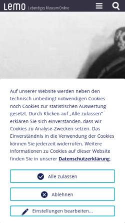 Vorschau der mobilen Webseite www.dhm.de, Deutsche Historische Museum