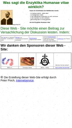 Vorschau der mobilen Webseite www.humanae-vitae.de, Humanae vitae