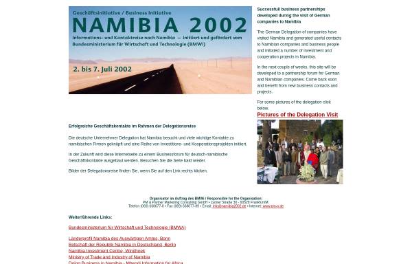 Vorschau von www.namibia2002.de, Namibia 2002