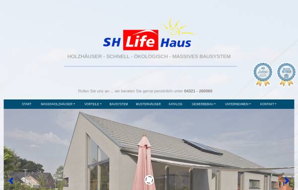 Vorschau von www.sh-lifehaus.de, SH-Life Haus GmbH