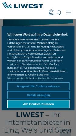 Vorschau der mobilen Webseite members.liwest.at, Austrian Dandies