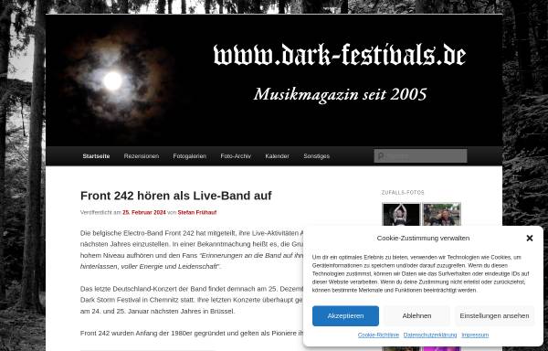Vorschau von www.dark-festivals.de, Dark-festivals.de