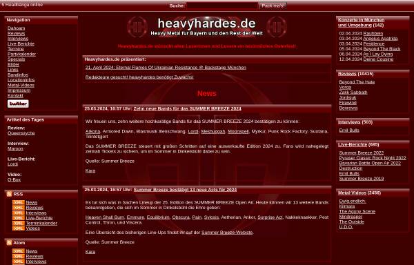 Vorschau von www.heavyhardes.de, Heavyhardes.de