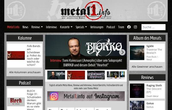 Vorschau von www.metal1.info, Metal1.info