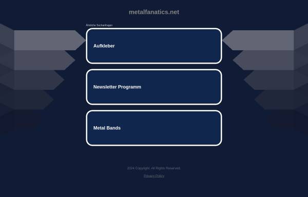 Vorschau von www.metalfanatics.net, Metalfanatics