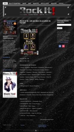 Vorschau der mobilen Webseite www.rock-it-magazine.de, Rock It!