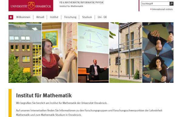 Fachbereich Mathematik/Informatik an der Universität Osnabrück
