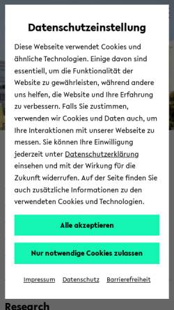 Vorschau der mobilen Webseite www.mathematik.uni-bielefeld.de, Fakultät für Mathematik der Universität Bielefeld