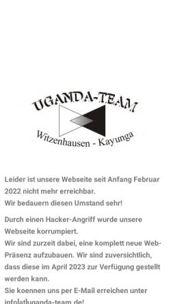 Vorschau der mobilen Webseite www.uganda-team.de, Uganda-Team e.V.