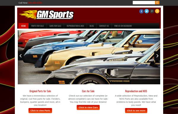 Vorschau von www.gmsports.com, GM sports