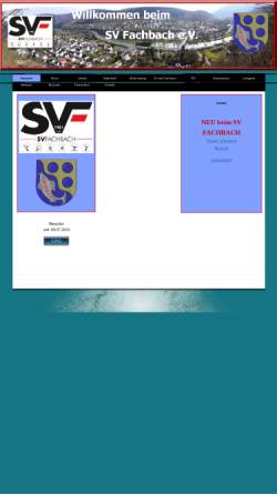 Vorschau der mobilen Webseite sv-fachbach.de, SV Fachbach e.V.