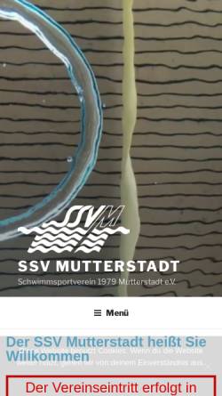 Vorschau der mobilen Webseite www.ssv-mutterstadt.de, Schwimmsportverein Mutterstadt