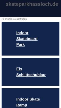 Vorschau der mobilen Webseite www.skateparkhassloch.de, Skatepark Haßloch