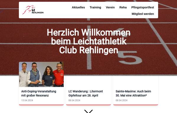 Vorschau von lcrehlingen.de, LC Leichtathletik Club Rehlingen e.V.