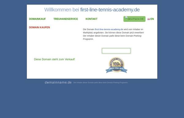 Vorschau von www.first-line-tennis-academy.de, First Line Tennis Academy